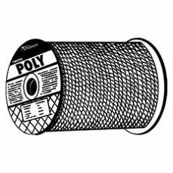 Monofilament Twisted Poly Ropes, 1,080 Lb Cap., 600 Ft, Polypropylene, Yellow