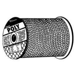 Monofilament Twisted Poly Ropes, 2,168 Lb Cap., 600 Ft, Polypropylene, Yellow