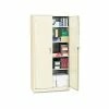 Assembled 72" High Storage Cabinet, W/Adjustable Shelves, 36w X 18d, Putty