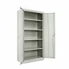 Assembled 72" High Storage Cabinet, W/Adjustable Shelves, 36w X 18d, Light Gray