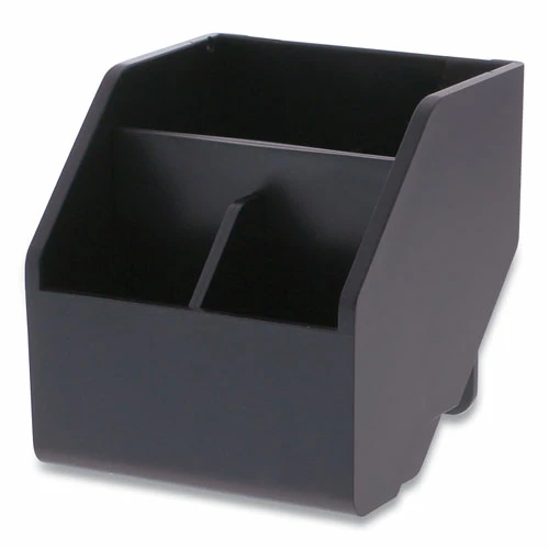 Konnect Desktop Organizer Storage Bin, Short, 3.4" X 3.5" X 3.5", Black 3 Konnect Desktop Organizer Storage Bin, Short, 3.4" X 3.5" X 3.5", Black - Image 3