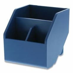 Konnect Desktop Organizer Storage Bin, Short, 3.4" X 3.5" X 3.5", Blue 6 Konnect Desktop Organizer Storage Bin, Short, 3.4" X 3.5" X 3.5", Blue -Luigi Bormioli shop BOSKTCUPBLUE 2