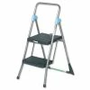 Commercial 2-Step Folding Stool, 300 Lb Capacity, 20.5w X 24.75d X 39.5h, Gray