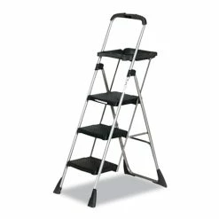 Max Work Platform, 55" Working Height, 225 Lbs Capacity, 3 Step, Black