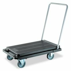 Heavy-Duty Platform Cart, 500 Lb Capacity, 21 X 32.5 X 37.5, Black