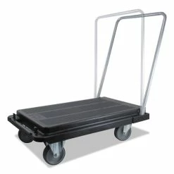Heavy-Duty Platform Cart, 500 Lb Capacity, 21 X 32.5 X 37.5, Black -Luigi Bormioli shop DEFCRT550004 4