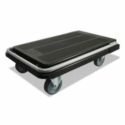 Heavy-Duty Platform Cart, 500 Lb Capacity, 21 X 32.5 X 37.5, Black -Luigi Bormioli shop DEFCRT550004 5