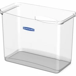 Open Desktop Storage Bin - Desktop - Hanging Rail, Handle, Durable - Polypropylene - 1 Each