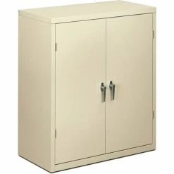 Assembled Storage Cabinet, 36w X 18 1/8d X 41 3/4h, Putty