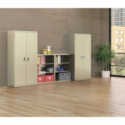 Assembled Storage Cabinet, 36w X 18 1/8d X 41 3/4h, Putty -Luigi Bormioli shop HONSC1842L 2