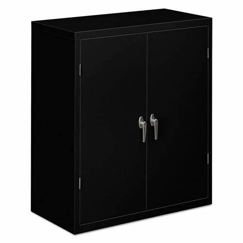 Assembled Storage Cabinet, 36w X 18 1/8d X 41 3/4h, Black 1 Assembled Storage Cabinet, 36w X 18 1/8d X 41 3/4h, Black