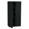 OfficeWorks Resin Storage Cabinet, 33w X 18d X 66h, Black