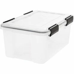 Storage Tote, 19 Quart, 17-1/2"X11-3/4"X7-9/10" , Cl