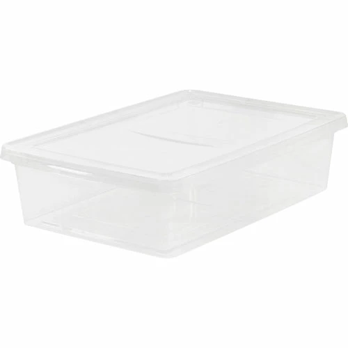 Underbed Storage Box, Snap-Tight Lid, 28-Quart, Clear 1 Underbed Storage Box, Snap-Tight Lid, 28-Quart, Clear