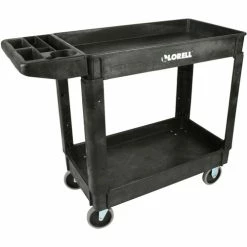 Utility Cart,w/Built-in Bin,550 Lb Cap,37-1/2"x17"x39" ,BK