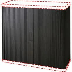 Storage Cabinet, Box 2 Of 2, 43-1/3"x16-1/3"x80", Black