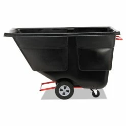 Rotomolded Tilt Truck, Rectangular, Plastic, 850 Lb Capacity, Black -Luigi Bormioli shop RCP1314BLA 3