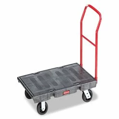 Front Page 14 Heavy-Duty Platform Truck Cart, 2000 Lb Capacity, 24" X 48" Platform, Black