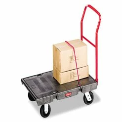 Heavy-Duty Platform Truck Cart, 2000 Lb Capacity, 24" X 48" Platform, Black -Luigi Bormioli shop RCP443600BK 3
