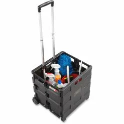 1.2 Cu. Ft. Capacity Stow Away® Crate, 16 1/2w X 3 1/2d X 18h, Black