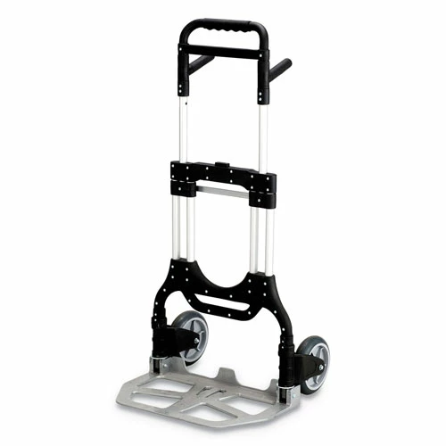 Stow-Away Heavy-Duty Hand Truck, 500lb Capacity, 23w X 24d X 50h, Aluminum 1 Stow-Away Heavy-Duty Hand Truck, 500lb Capacity, 23w X 24d X 50h, Aluminum