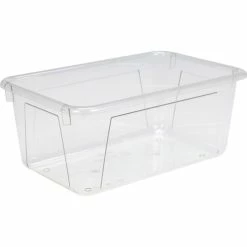 Bin, 7-4/5"Wx12-1/10"Lx5-1/5"H, 5/Ct, Clear