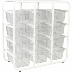 Storage Solution, 13-1/2"Wx28"Lx15-7/10"H, Clear