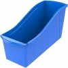 Interlocking Book Bins, 5-3/10"Wx14-3/10"Lx7"H, 5/ST, Blue