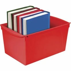 Book Bins, 9-1/5"Wx14-1/2"Lx7"H, 6/Ct, Assorted