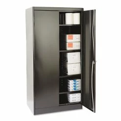 72" High Standard Cabinet, 36w X 24d X 72h, Black