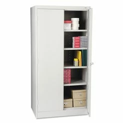 Standard Storage Cabinet, 72"-High, 36" X 24", Light Gray